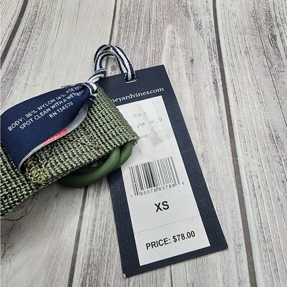 Vineyard Vines On the go d ring belt faded vine size mens xs